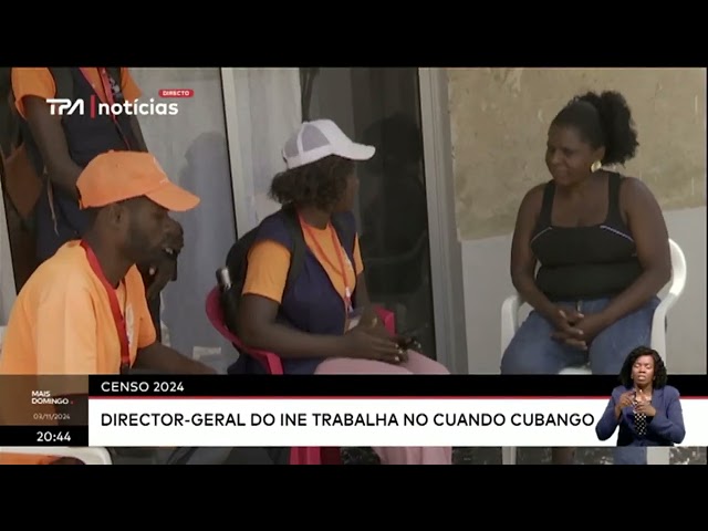 ⁣Censo 2024 - Director-Geral do INE trabalha no Cuando Cubango