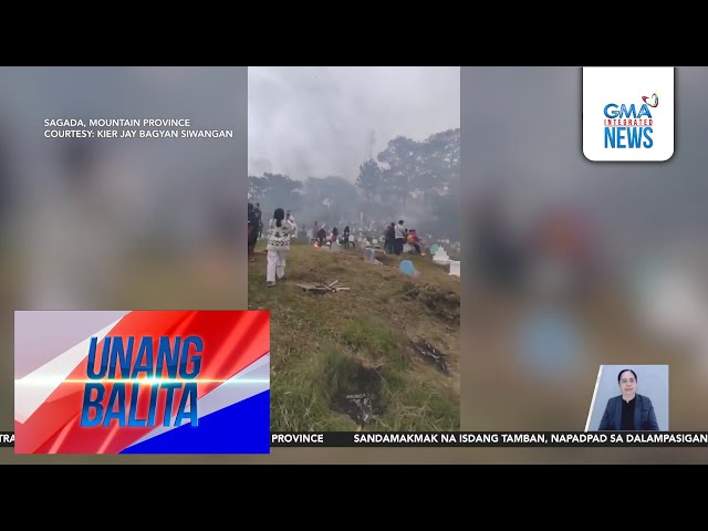 ⁣Mga bonfire katabi ng mga puntod, sinindihan bilang bahagi ng tradisyong "Panag-apoy" | Un