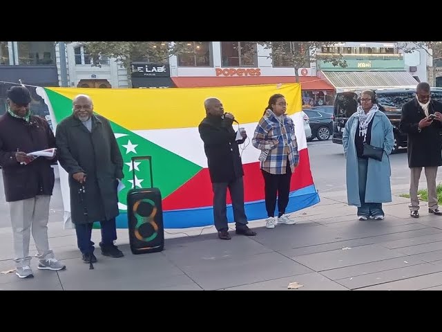 ⁣Manifestation contre Azali à Paris, le combat continue jusqu’à en 2030 et plus