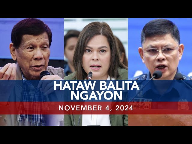 ⁣UNTV: Hataw Balita Ngayon | November 04, 2024