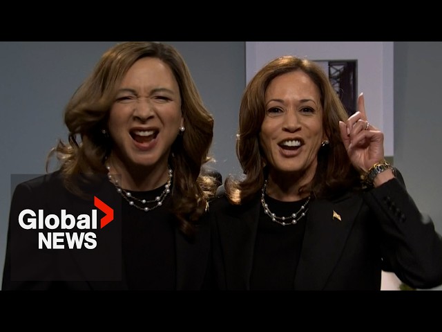 ⁣Kamala Harris makes surprise SNL appearance as US election looms