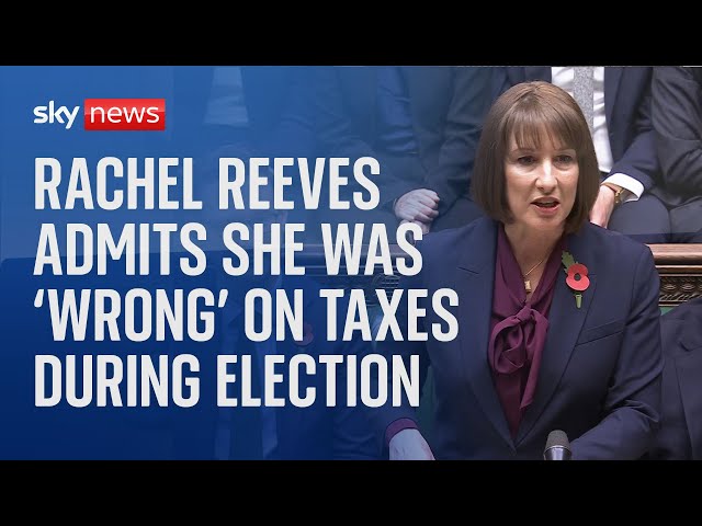 ⁣"I was wrong" about promising not to raise taxes say Chancellor