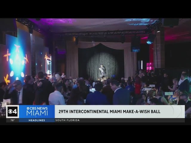 ⁣Big-name performers light up 29th Intercontinental Miami Make-A-Wish Ball