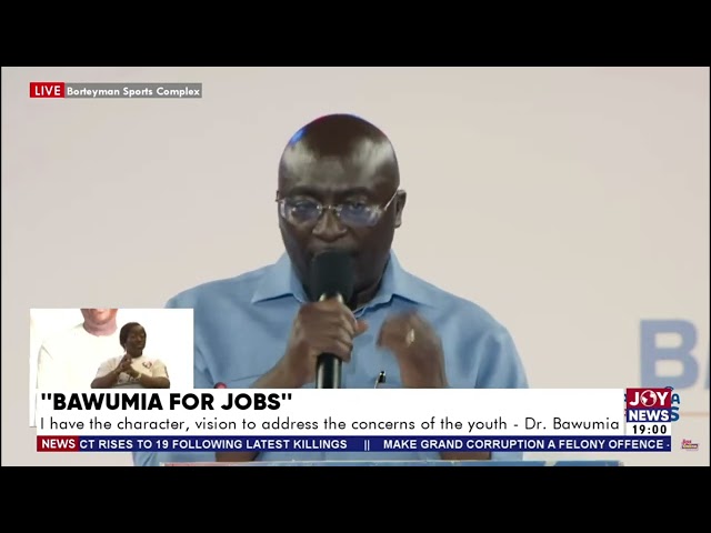 ⁣I want to lead a country that offers good jobs with good pay - Dr Bawumia