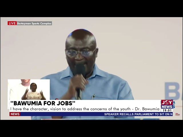 ⁣My government will involve young people in the formal political process - Dr Bawumia. #ElectionHQ