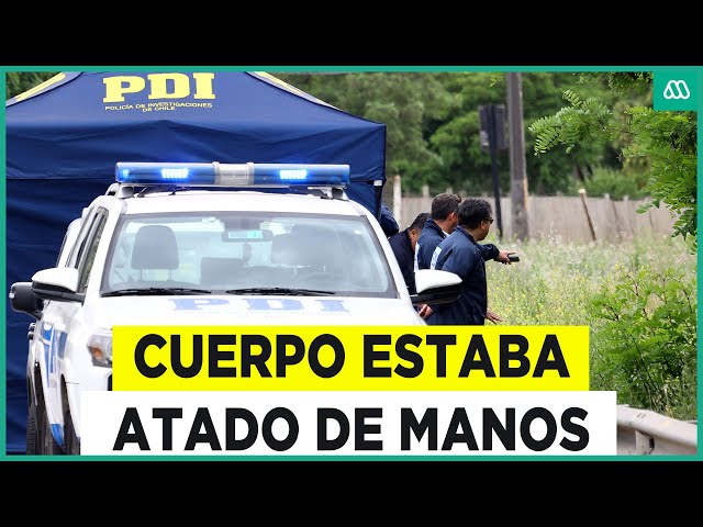 ⁣Impactante hallazgo: Encuentran cuerpo maniatado en Maipú