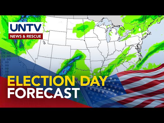 ⁣Magandang panahon, inaasahan sa halos buong US sa araw ng eleksyon sa Nov. 5