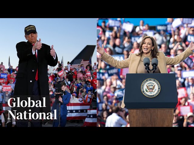 ⁣Global National: Nov. 3, 2024 | Harris, Trump neck-in-neck as US election in final stretch