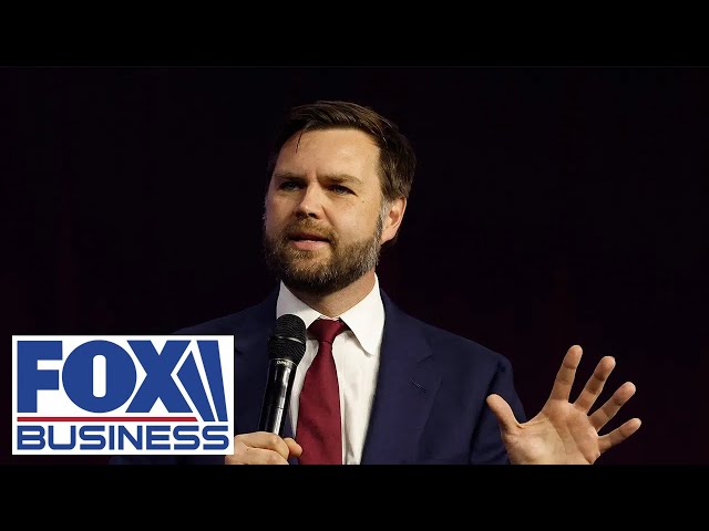 ⁣JD Vance speaks at a campaign rally in New Hampshire