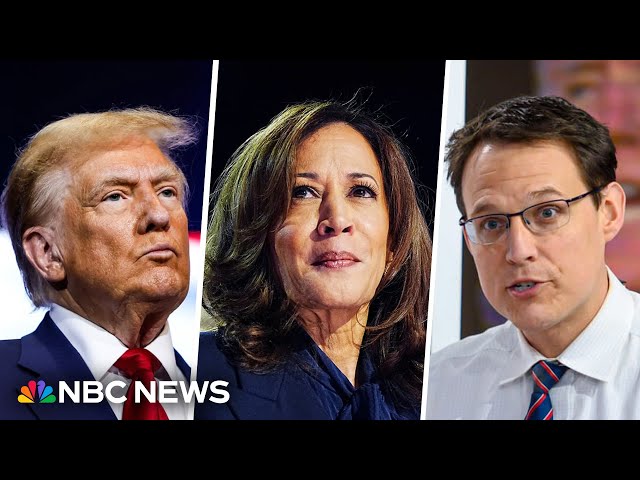 ⁣Steve Kornacki breaks down final NBC News poll as Trump and Harris campaigns secure final votes