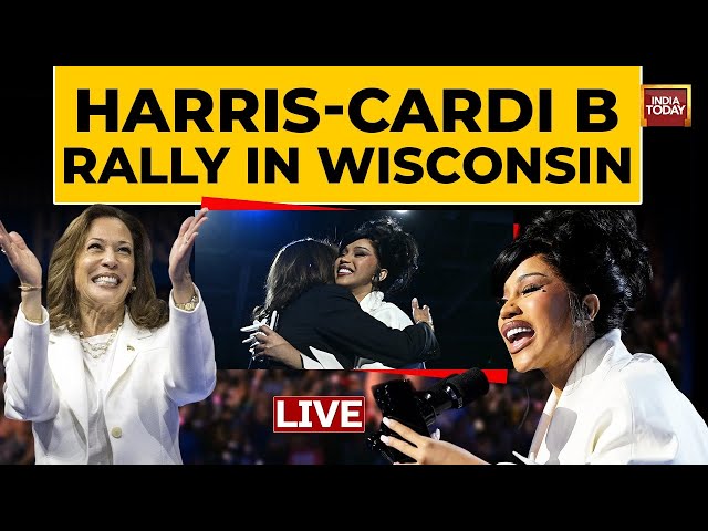 ⁣Kamala Harris Rally: Kamala Harris- Cardi B Rally In Wisconsin | Harris vs Trump | US Elections