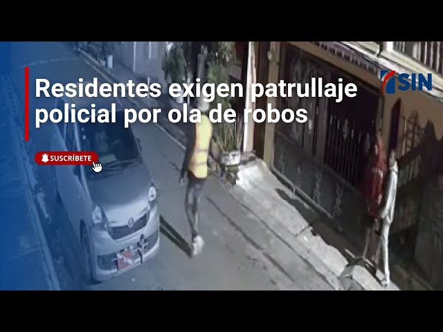 ⁣Residentes exigen patrullaje policial por ola de robos