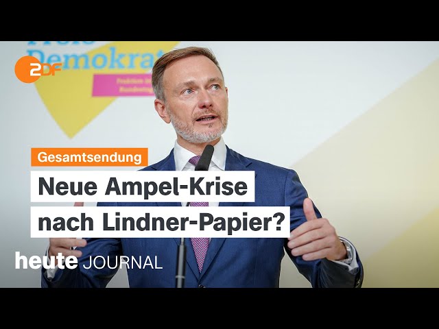 ⁣heute journal vom 03.11.2024 Lindner-Papier, Endspurt US-Wahlkampf, Geisterstadt Shtula