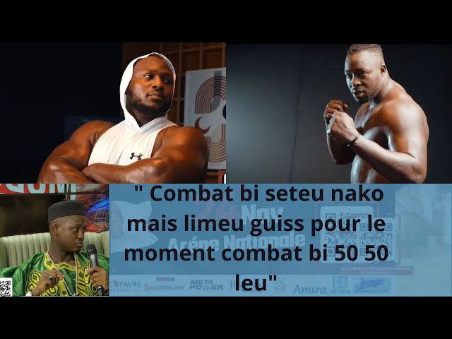 ⁣Serigne Hakim " Combat bi seteu nako mais limeu guiss pour le moment combat bi 50 50 leu "