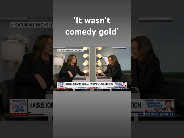 ⁣VP Harris makes SNL appearance in final hours before election day #shorts