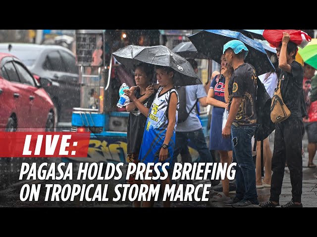 ⁣LIVE: PAGASA holds press briefing on Tropical Storm #MarcePH | November 4