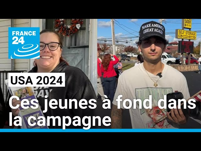 ⁣Ces jeunes à 100 % derrière leur candidat pour la présidentielle américaine • FRANCE 24