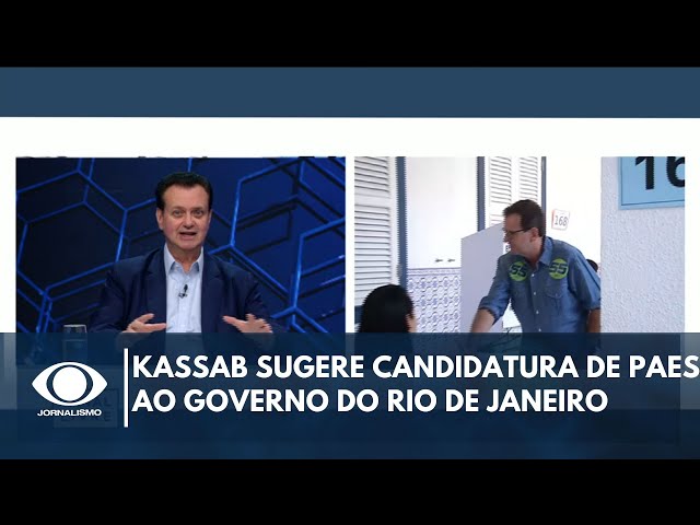 ⁣Kassab sugere candidatura de Paes ao governo do RJ e brinca com Vasco | Canal Livre