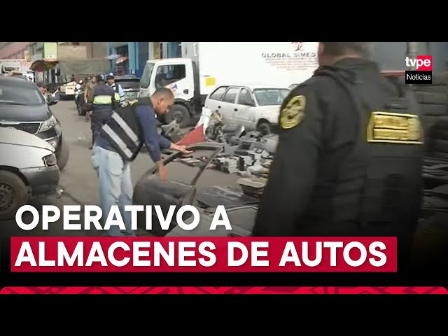 ⁣Independencia: PNP detiene a dos sospechosos por robo de autopartes e incauta mercancía