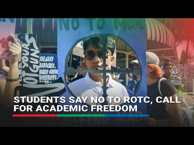 ⁣Students say no to ROTC, call for academic freedom