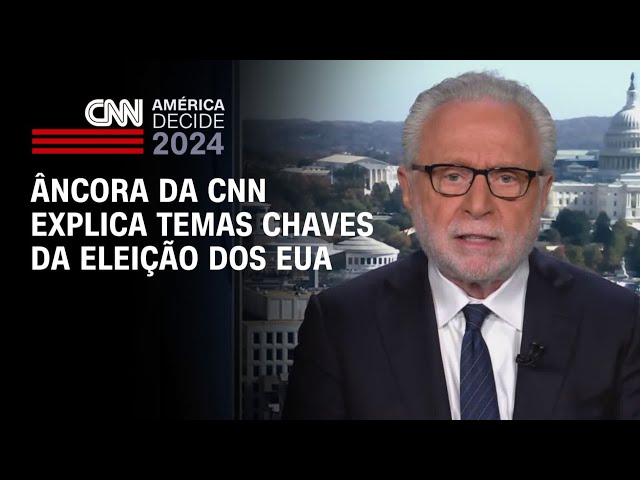 ⁣Âncora da CNN explica temas chaves da eleição dos EUA | AMÉRICA DECIDE