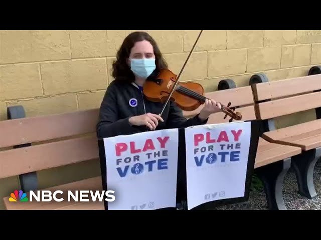 ⁣Meet the groups playing live music at the polls