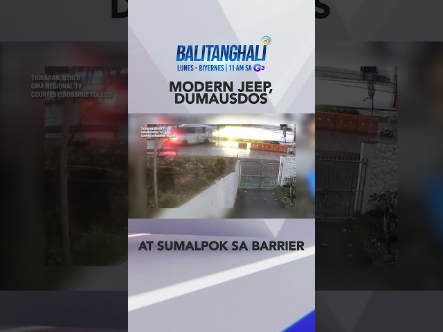 ⁣Modern jeep, dumausdos at sumalpok sa mga barrier #shorts | Balitanghali