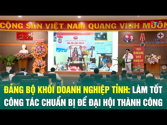 ⁣Đảng bộ Khối doanh nghiệp Tỉnh: làm tốt công tác chuẩn bị để Đại hội thành công