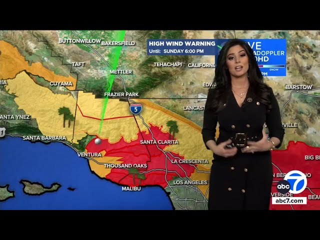 ⁣Santa Ana winds return, bringing elevated fire risk to Southern California