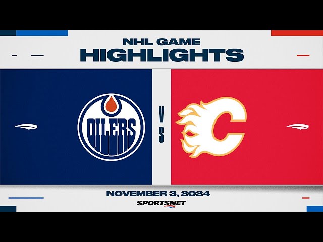 ⁣NHL Highlights | Oilers vs. Flames - November 3, 2024