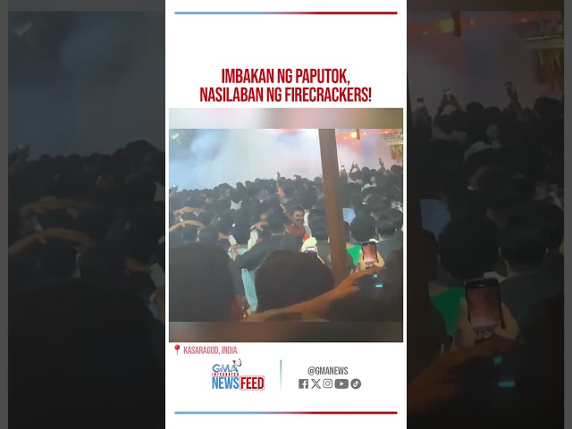 ⁣Imbakan ng paputok, sumabog matapos masilaban | GMA Integrated Newsfeed