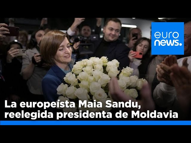 ⁣La presidenta de Moldavia gana pero denuncia injerencias rusas en las elecciones a la presidencia