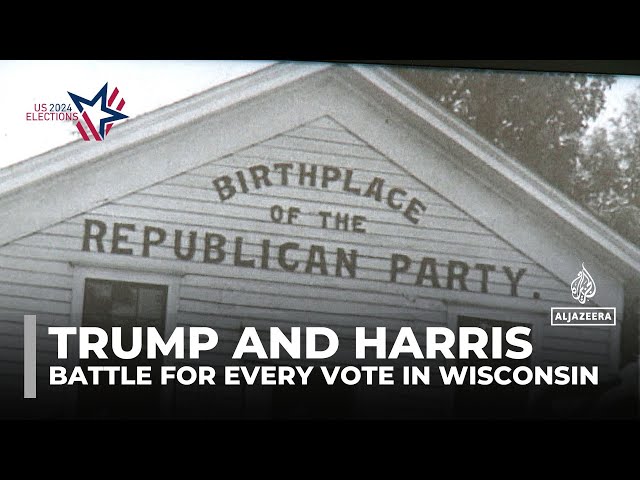 ⁣US Elections 2024: Wisconsin key swing state as Trump and Harris battle for every vote