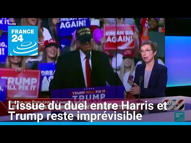 ⁣Présidentielle américaine : l'issue du duel entre Harris et Trump reste imprévisible