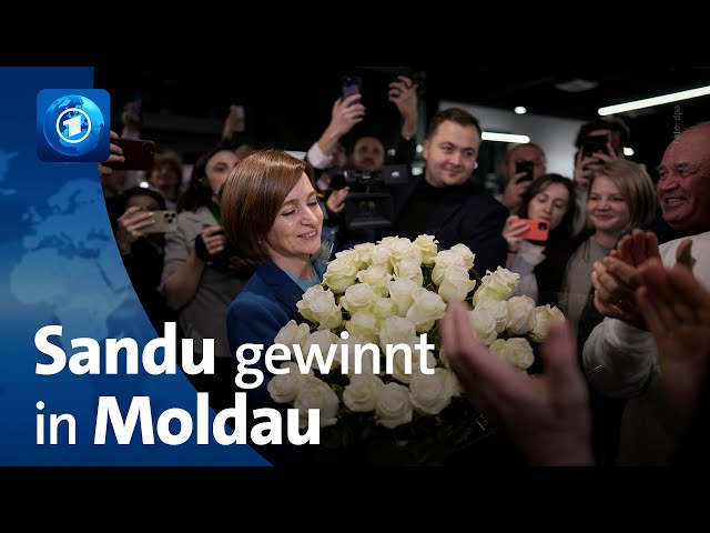 ⁣Pro-europäische Amtsinhaberin Sandu gewinnt Präsidentenwahl in der Republik Moldau