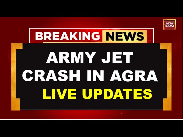 ⁣Breaking News LIVE: Army Plan Crash In Agra | IAF Mig 29 Plane Crashes in Agra