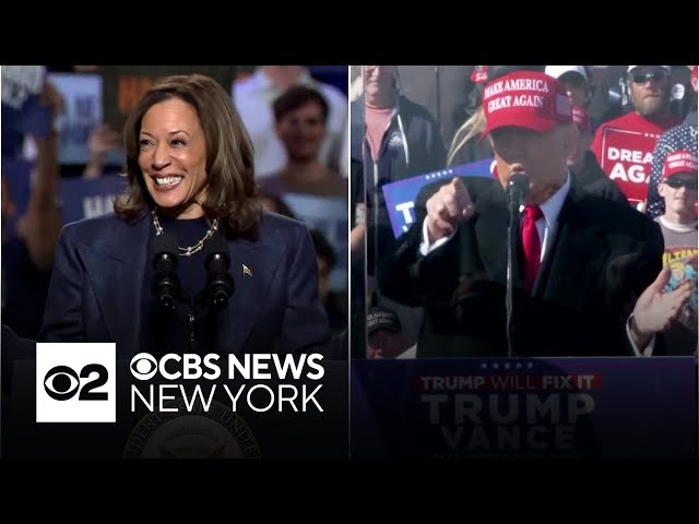 ⁣Harris, Trump make final campaign push in battleground states