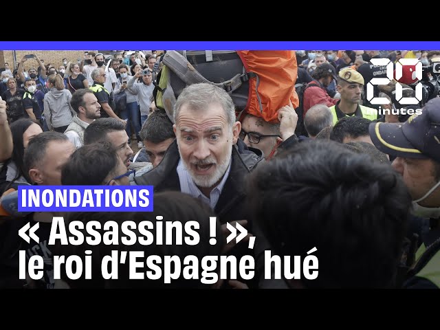 ⁣Inondations près de Valence : La foule crie « assassins » et jette de la boue sur le roi d’E...