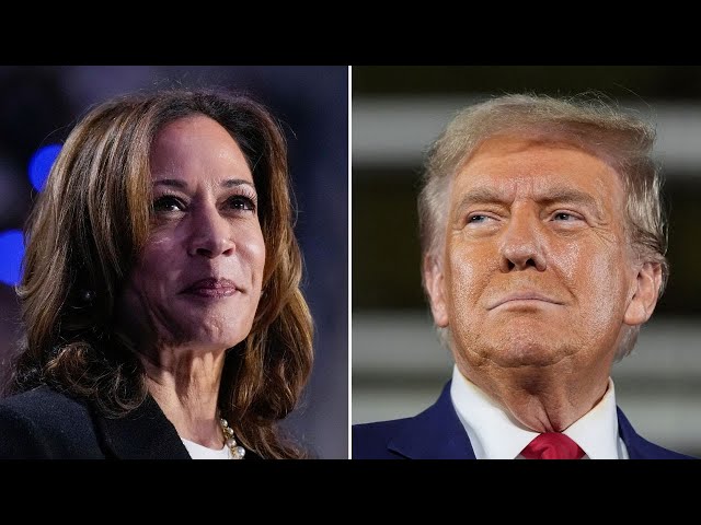 ⁣Harris, Trump both make last-day push before Election Day