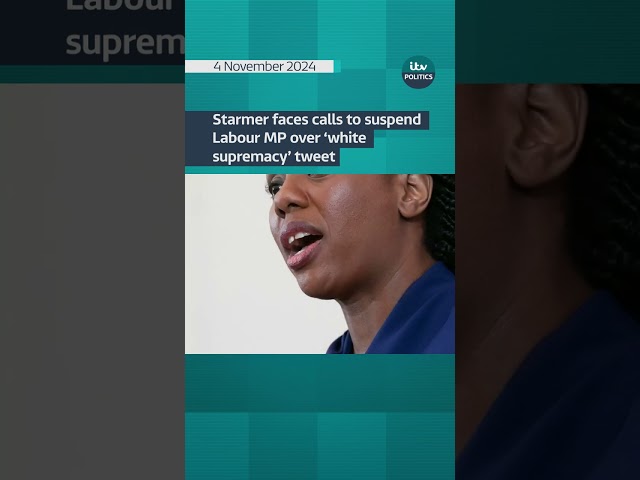 ⁣Starmer faces call to suspend Labour MP over ‘white supremacy’ tweet #itvnews #shorts