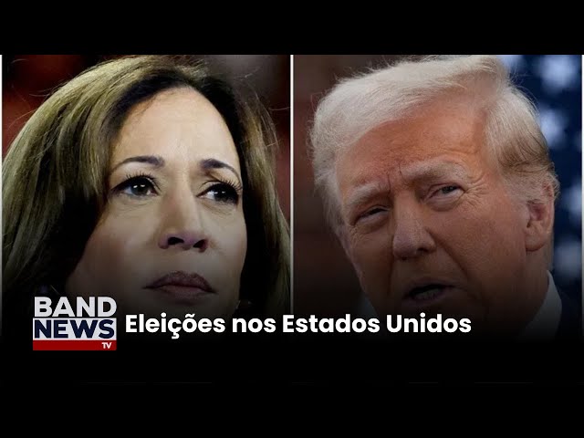 ⁣Kamala e Trump redobram esforços em buscas de votos | BandNews TV