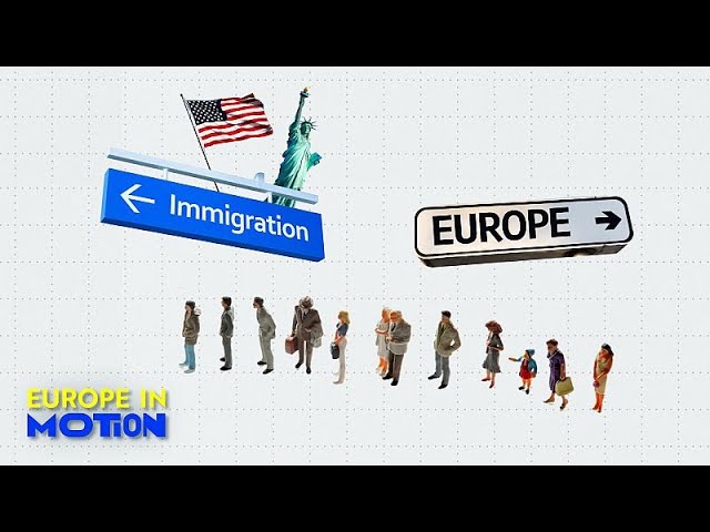 ⁣Promised land no more? European migration to US declining