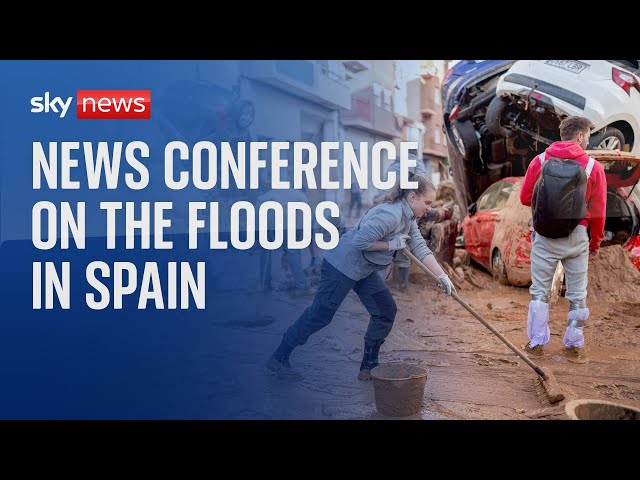 ⁣Watch live: Update on Spanish floods as Barcelona issued with a red alert warning