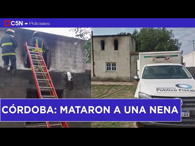 ⁣HORRROR en CÓRDOBA: MATARON a una NENA de 8 AÑOS