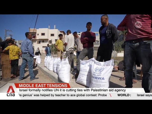 ⁣Israel notifies UN it is cutting ties with Palestinian aid agency