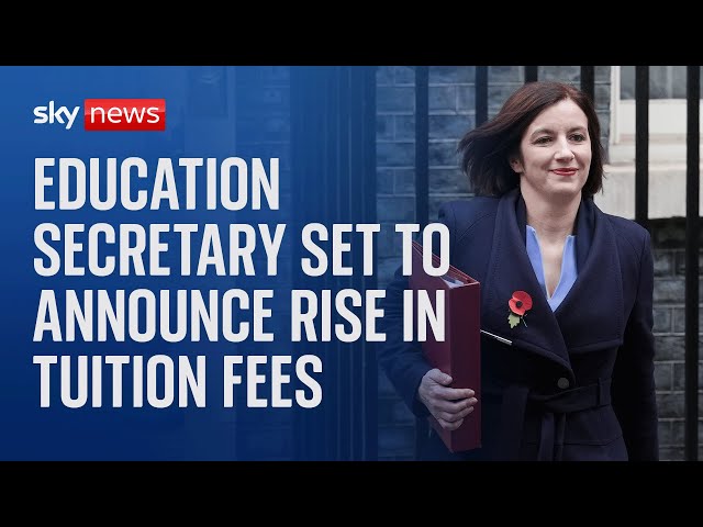 ⁣Watch live: Education Secretary speaks in the Commons with tuition fees set to be raised