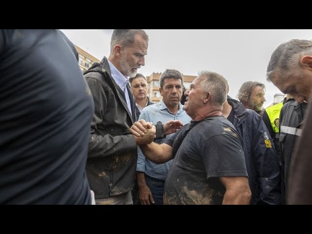 ⁣No Comment : le roi d'Espagne hué lors de sa visite à Paiporta