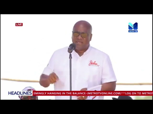 ⁣John Mahama criticises Akufo Addo & Dr Bawumia for not Attending the National Peace Campaign Lau