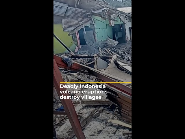 ⁣Deadly Indonesian volcano eruptions kill at least 10 | AJ #shorts