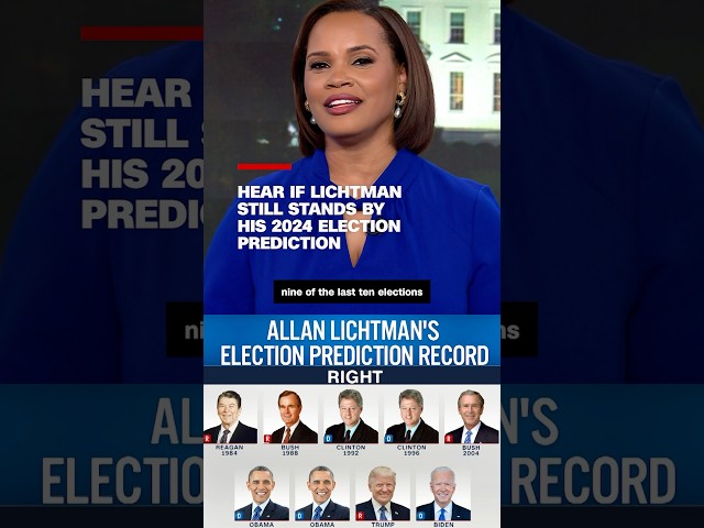 ⁣Hear if Lichtman still stands by his 2024 election prediction